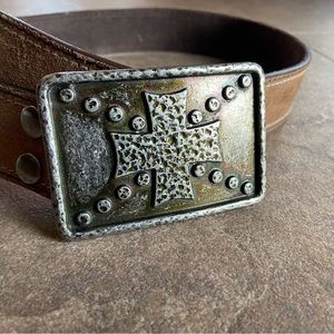 Buckle - Unisex Maltese Rustic Style Belt Buckle